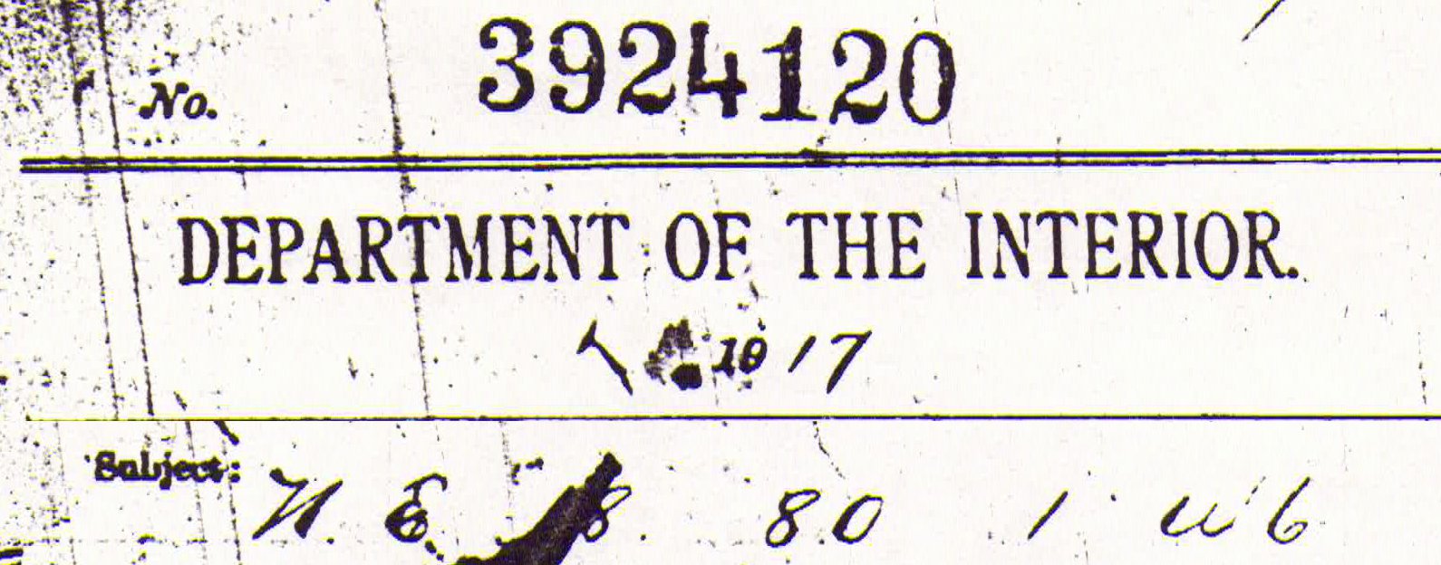 Provincial Archives of Alberta File 3924120- Aime Brooks -3924120 Header 